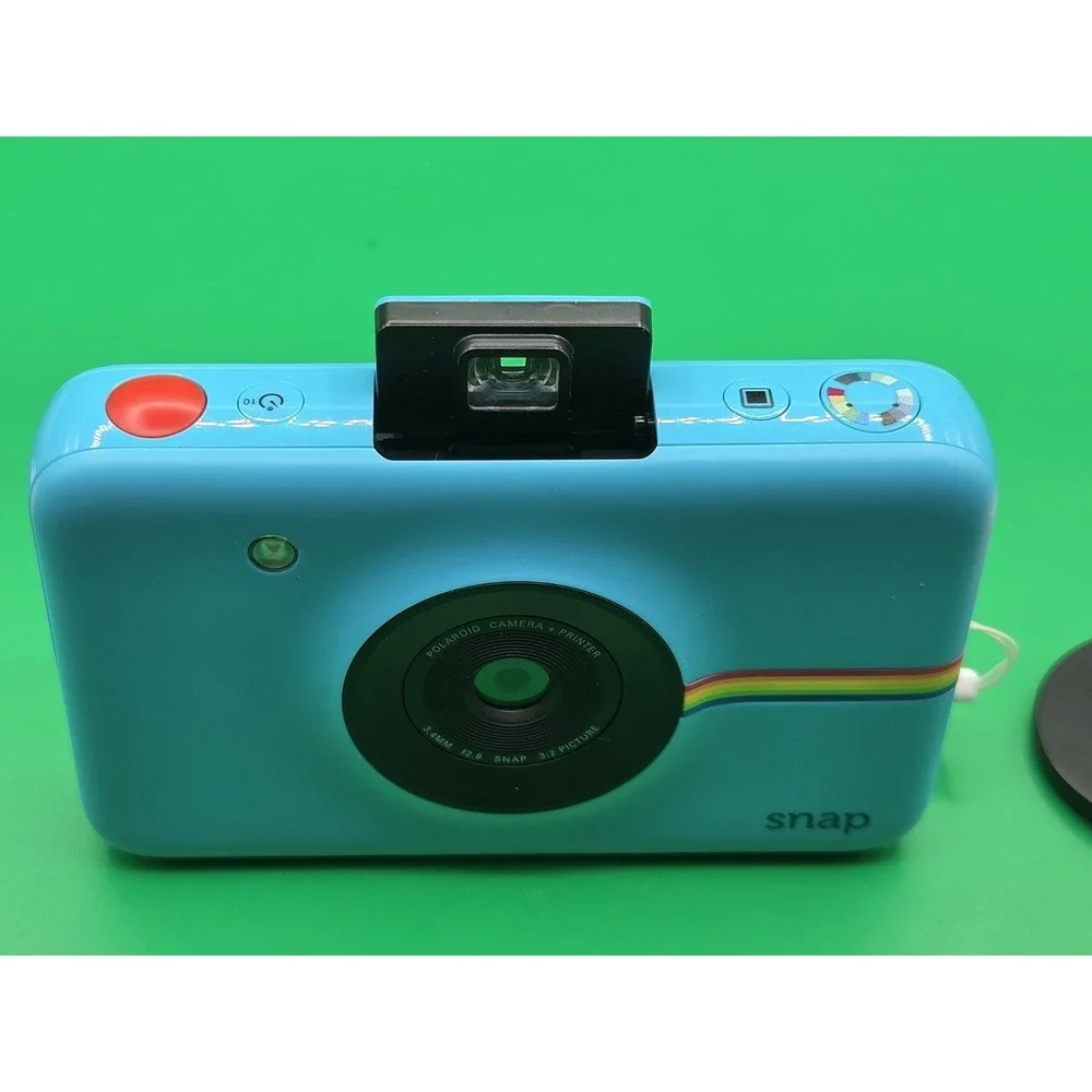 Polaroid Snap Camera Blue /w Zink Paper (60 Sheets) Powers On - For Parts Read